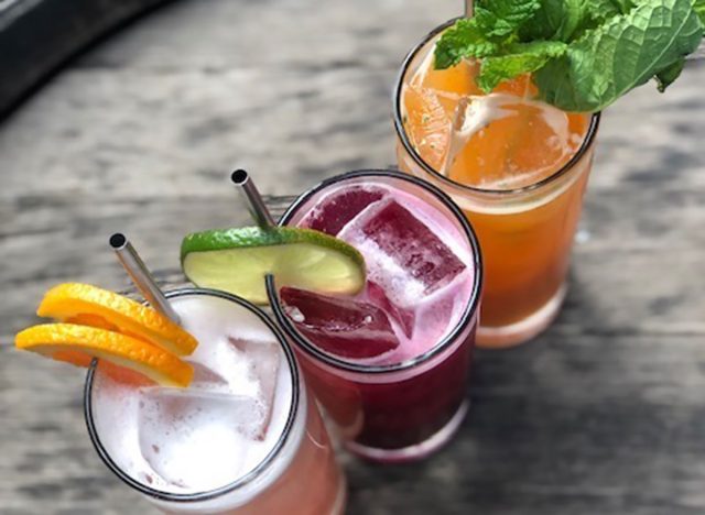 Three carrot mocktail recipes and a purple pig mocktail