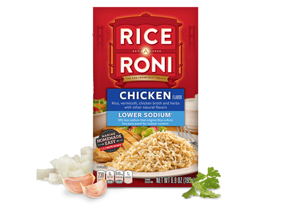 rice-a-roni chicken flavor lower sodium