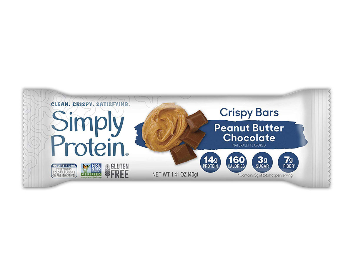 simply protein pb chocolate plant based protein bar