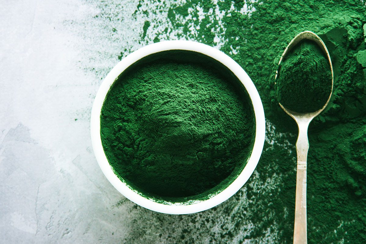 powdered spirulina