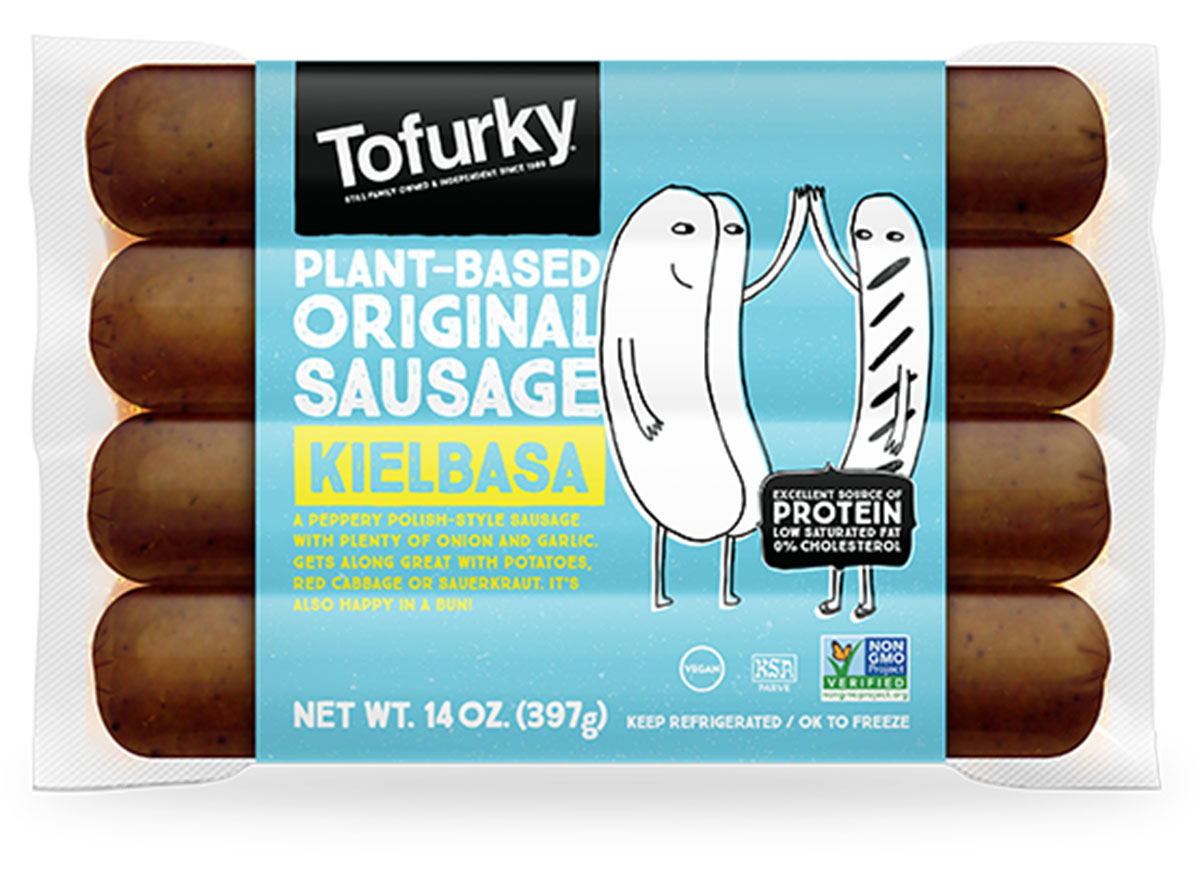 packaged tofurky kielbasa sausage links