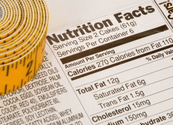 trans fat nutrition label
