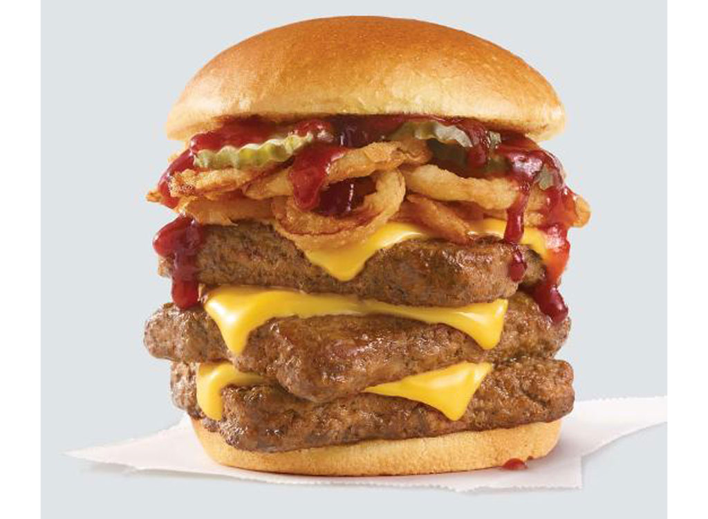 wendy's menu bbq cheeseburger triple