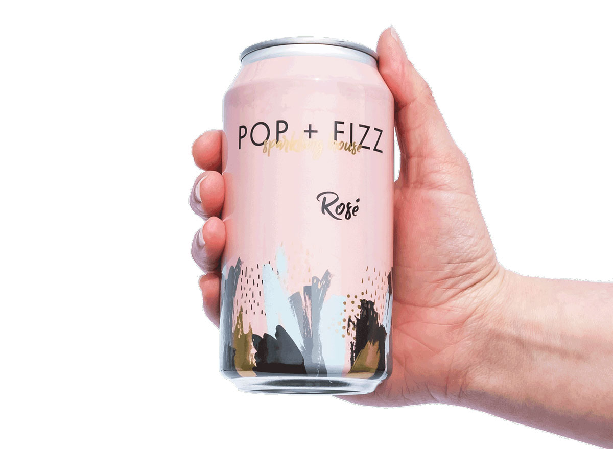 pop fizz rose sparkling house wine