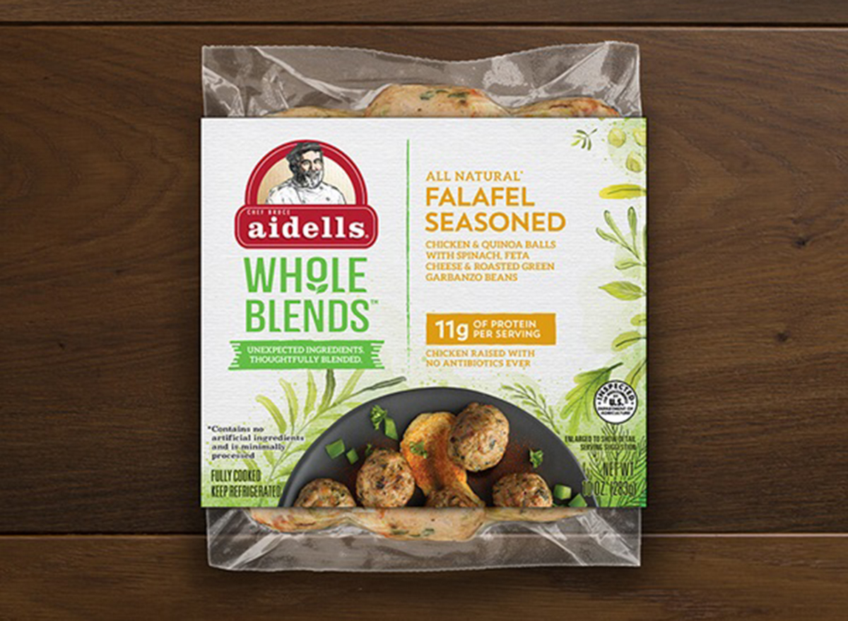 aidells whole blends falafel seasoned bag