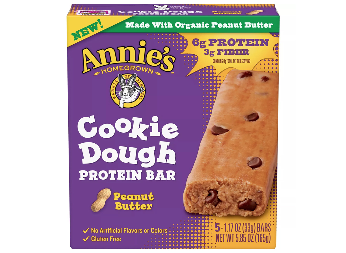 annies cookie dough protein bar box