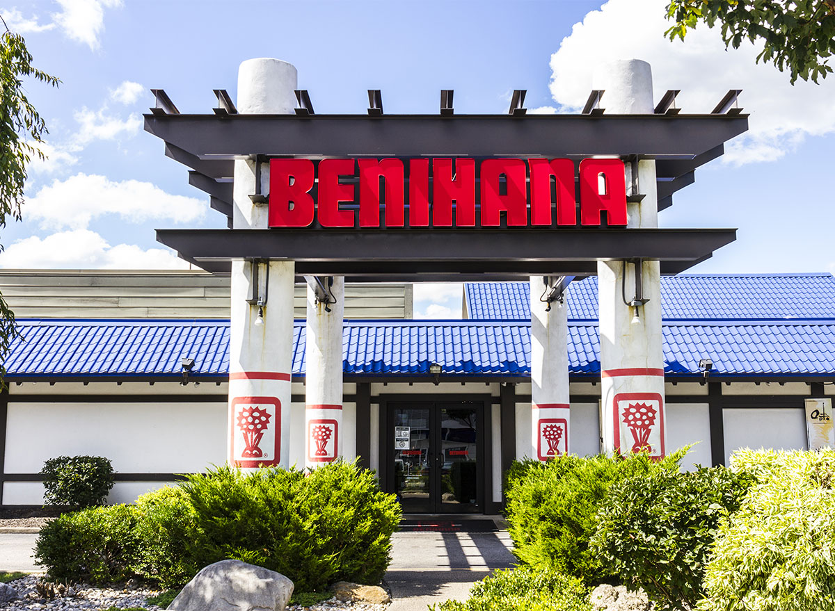 benihana restaurant storefront entrance