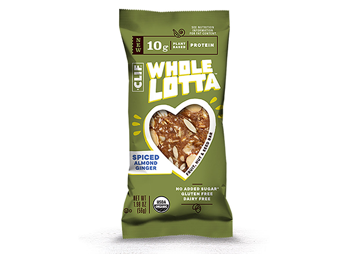 clif whole lotta bar spiced almond ginger flavor