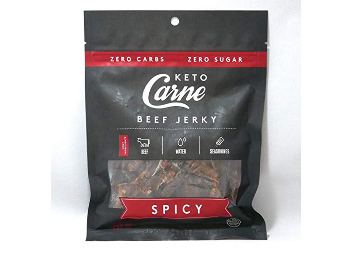 keto carne spicy sugar free beef jerky