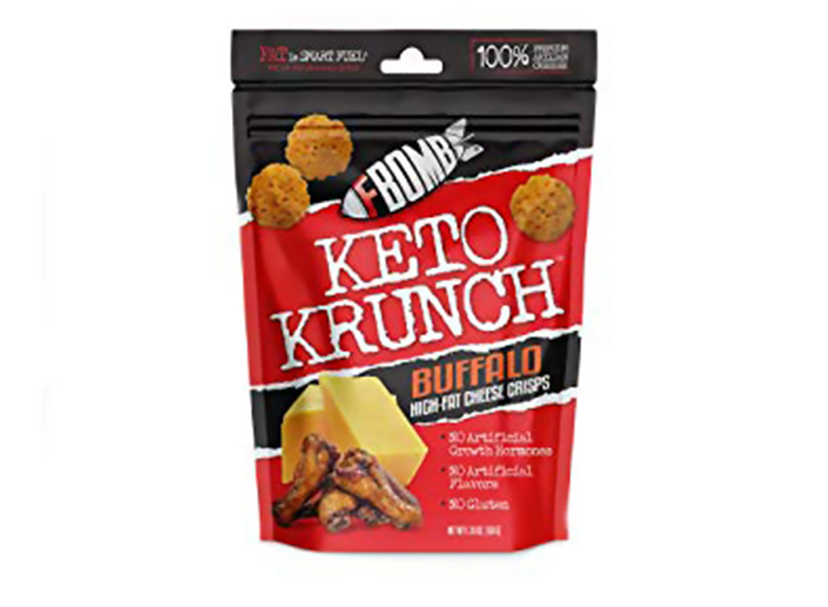 keto krunch buffalo cheese crisps