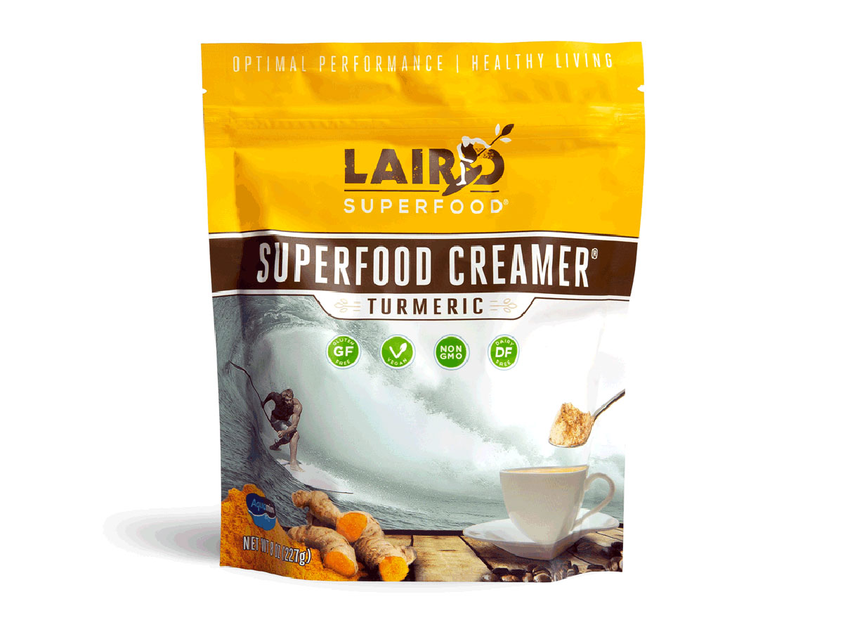 laird superfood turmeric coffee creamer bag