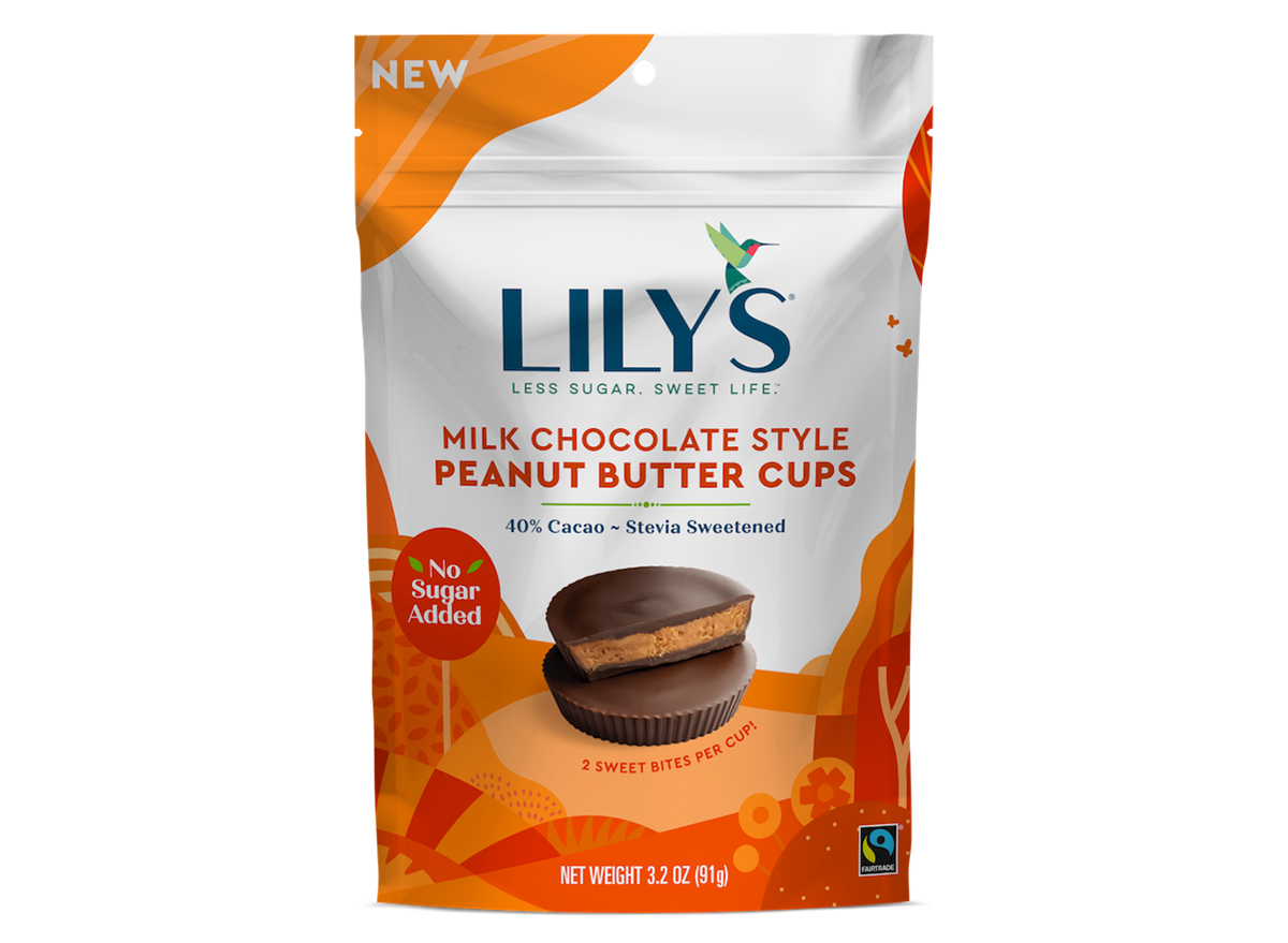 lilys milk chocolate style peanut butter cups bag