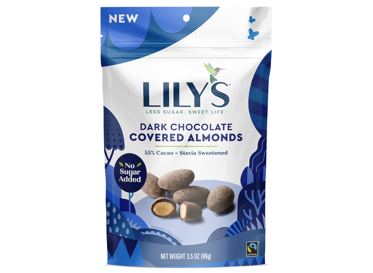 lilys sweets dark chocolate covered almonds