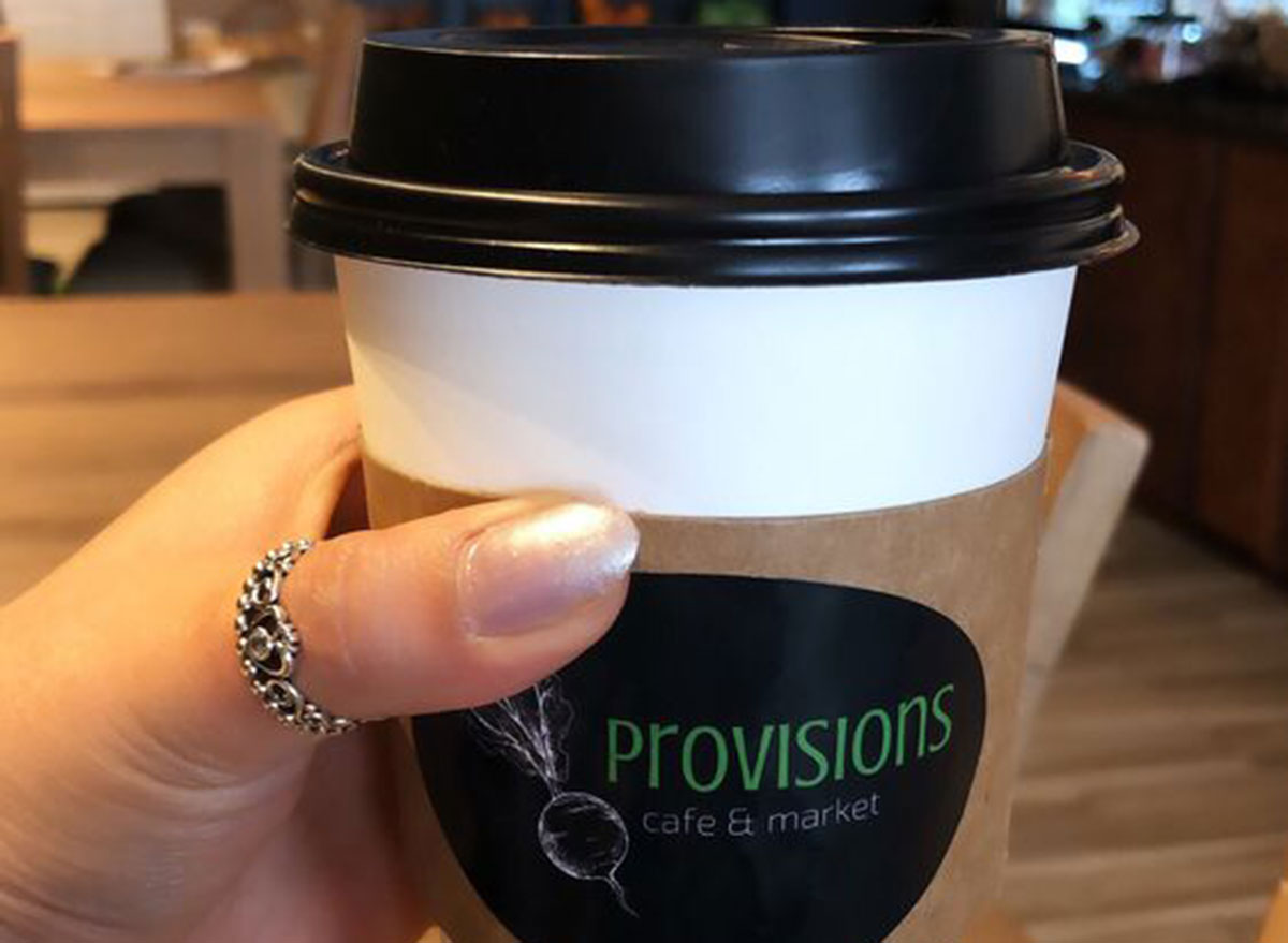 provisions cafe to go cup