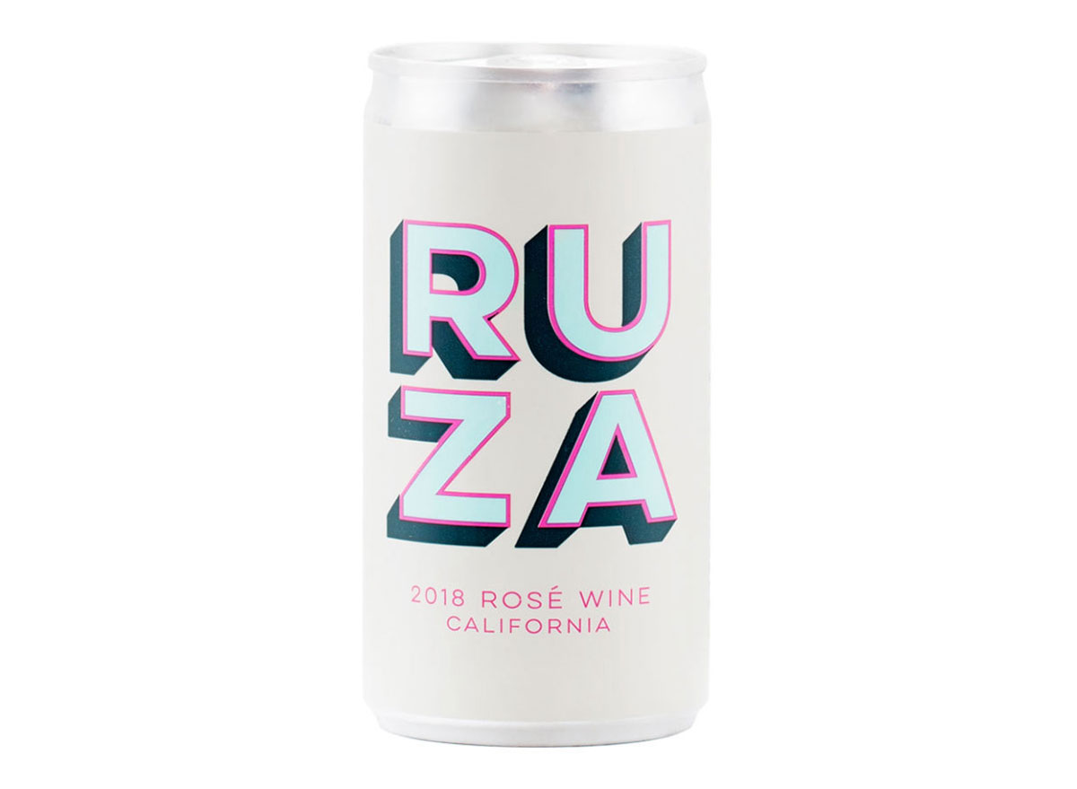 ruza rose canned wine