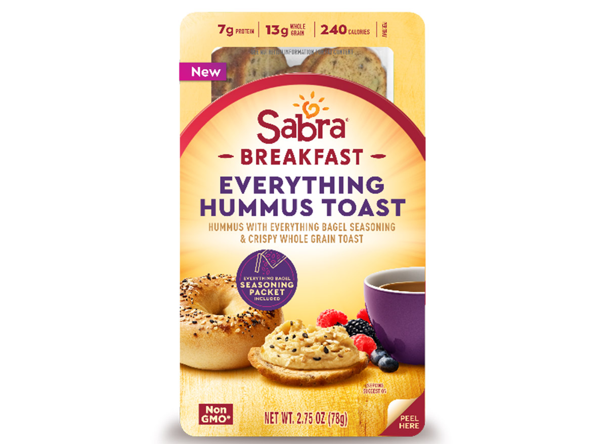 sabra breakfast everything hummus toast box