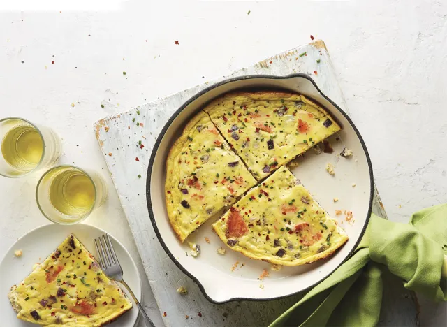 smoked salmon boursin frittata