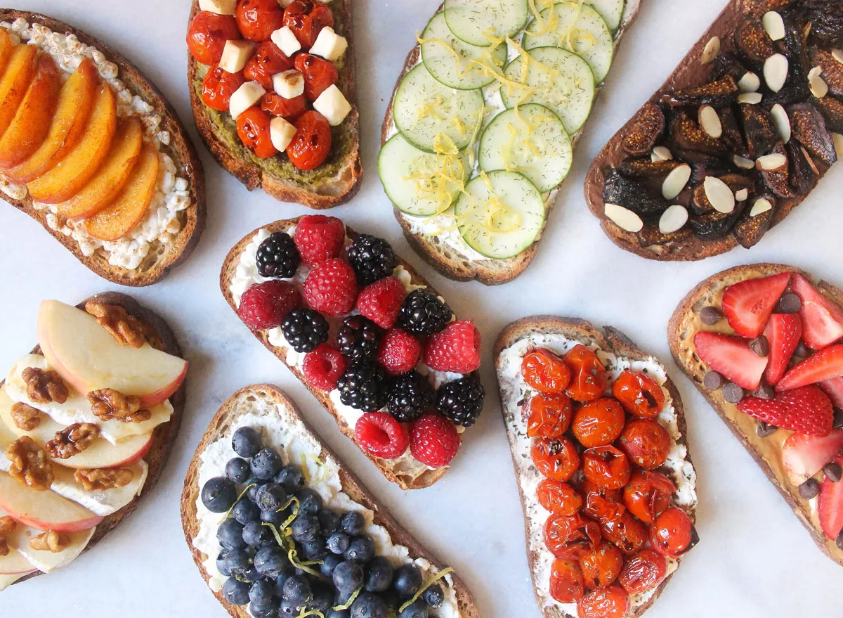 Table of toast toast combinations