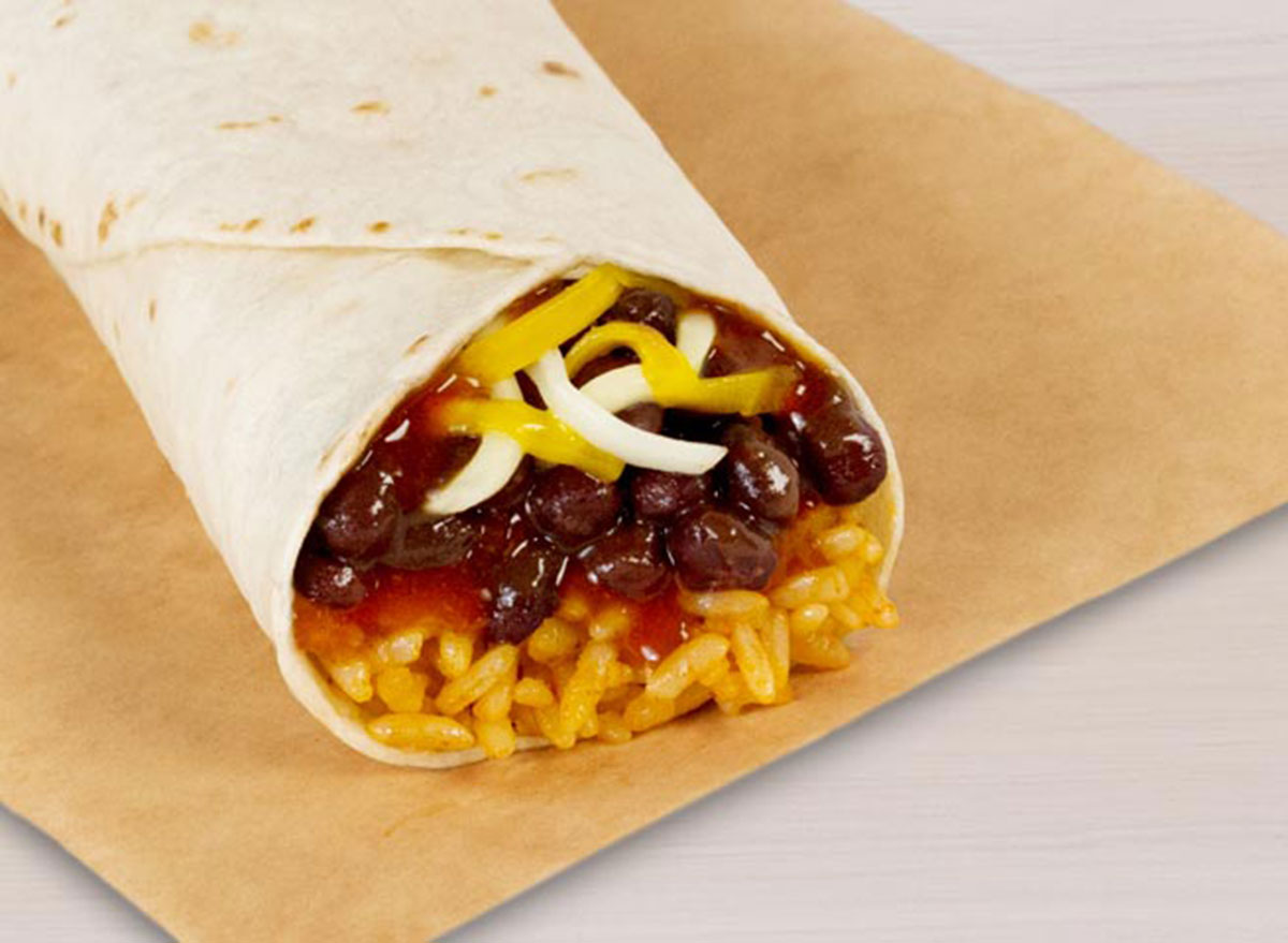 taco bell black bean burrito best