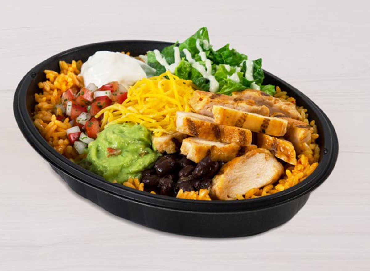 taco bell power menu bowl chicken best