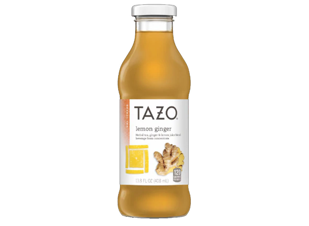 tazo lemon ginger tea bottle