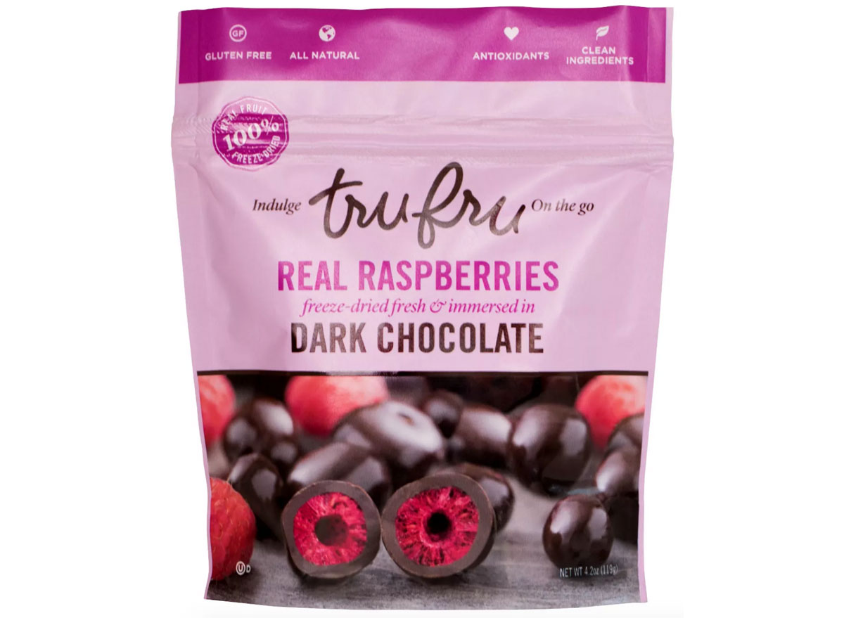 tru fru on the go real raspberries dark chocolate