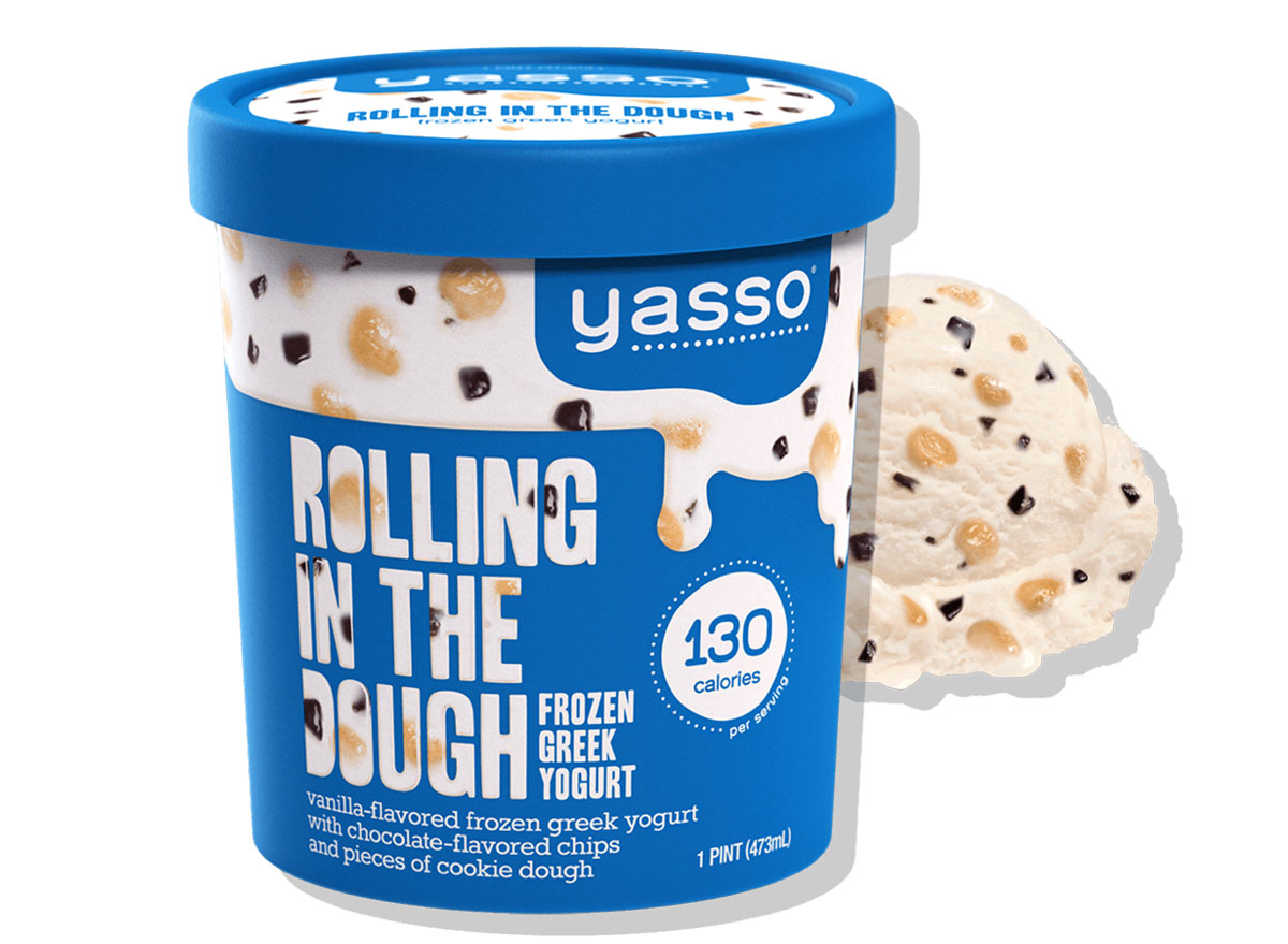 yasso rolling in the dough greek frozen yogurt carton