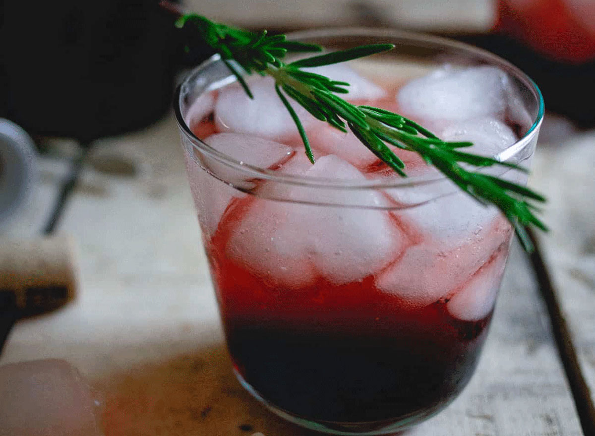 tart cherry red wine spritzer