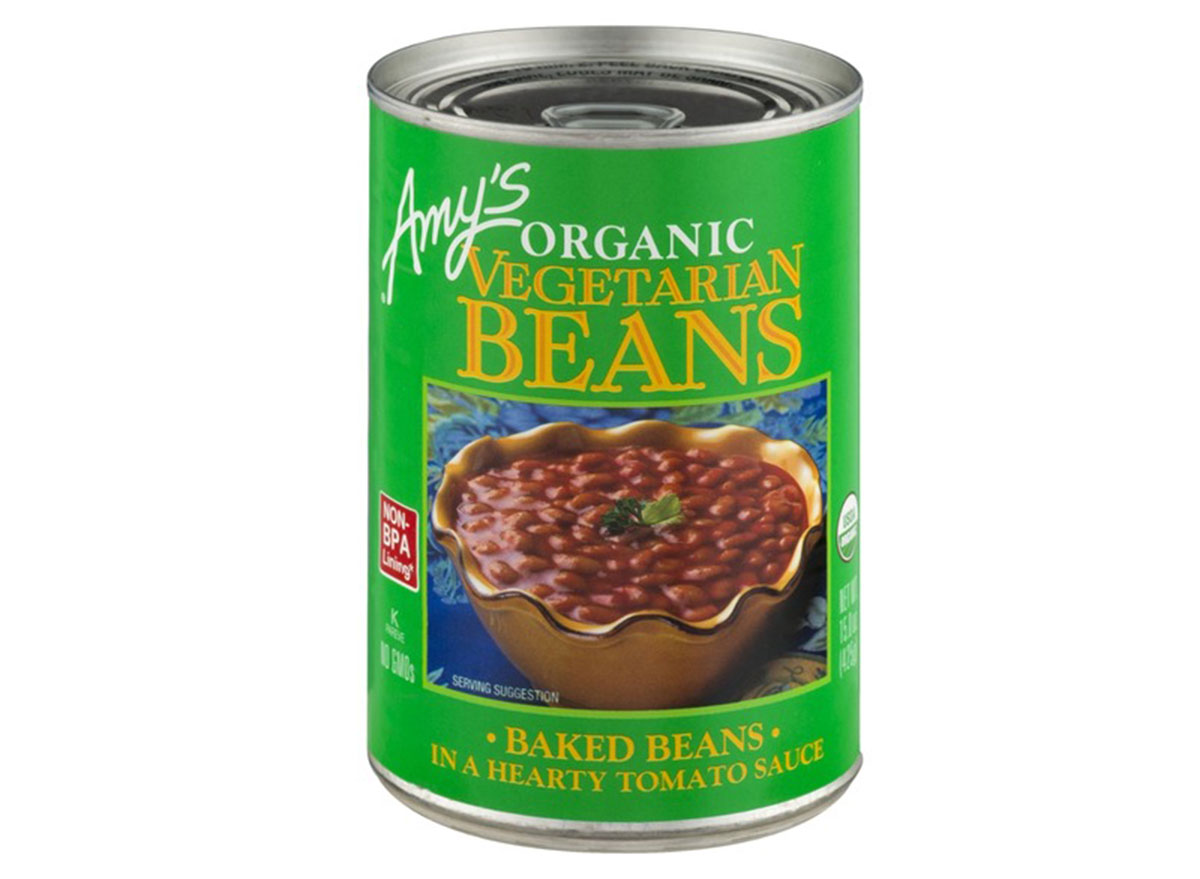 smys organic vegetarian baked beans can