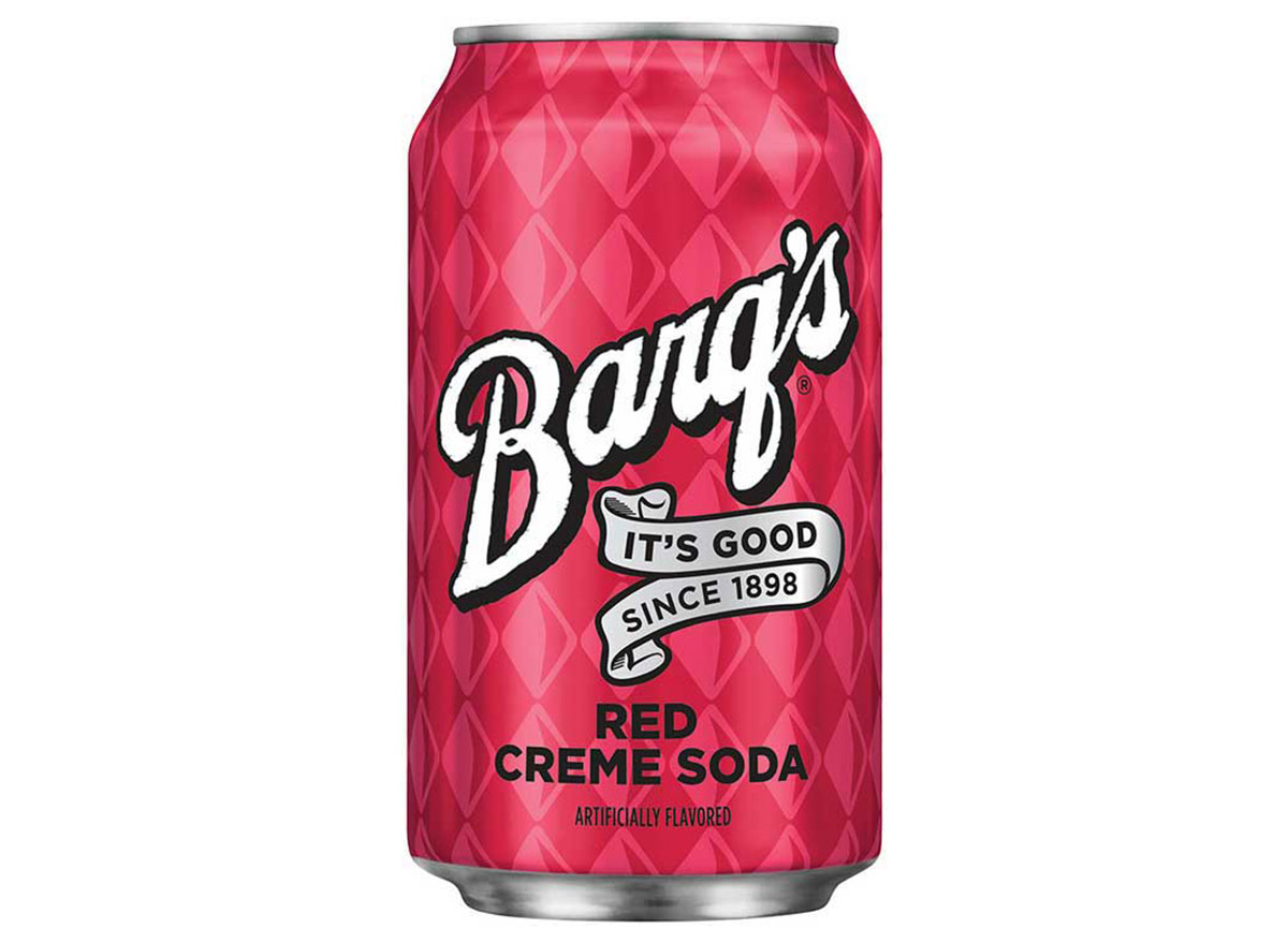 barqs red creme soda can