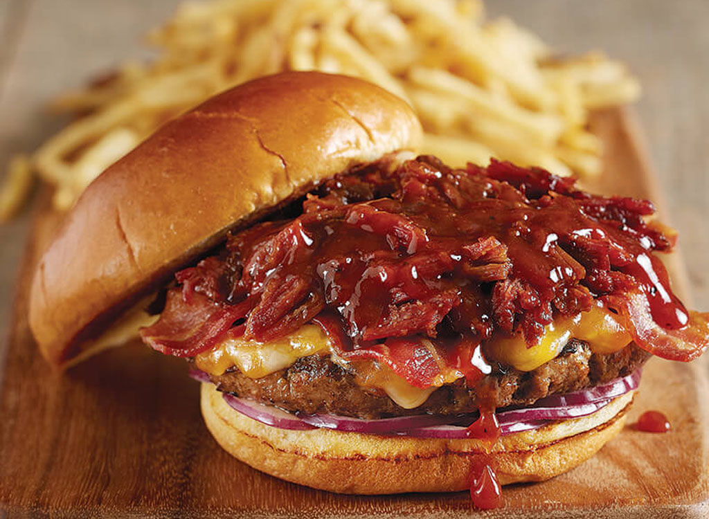 BJs Restaurant and Brewhouse hickory brisket bacon burger