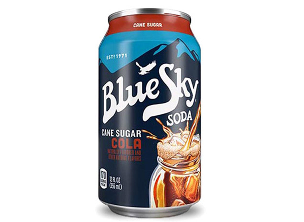 blue sky cola can