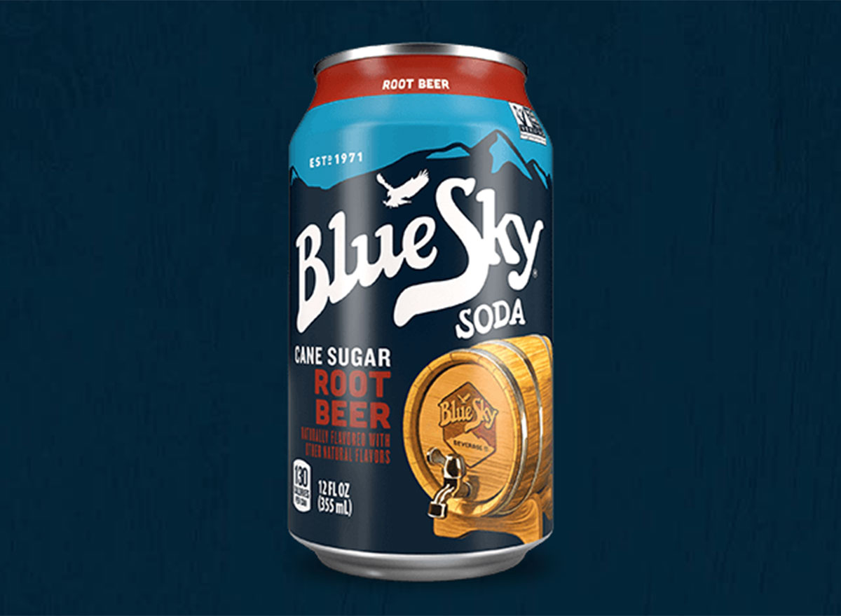 blue sky root beer can