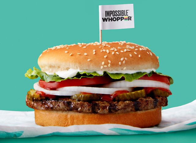 Burger king imposible whopper