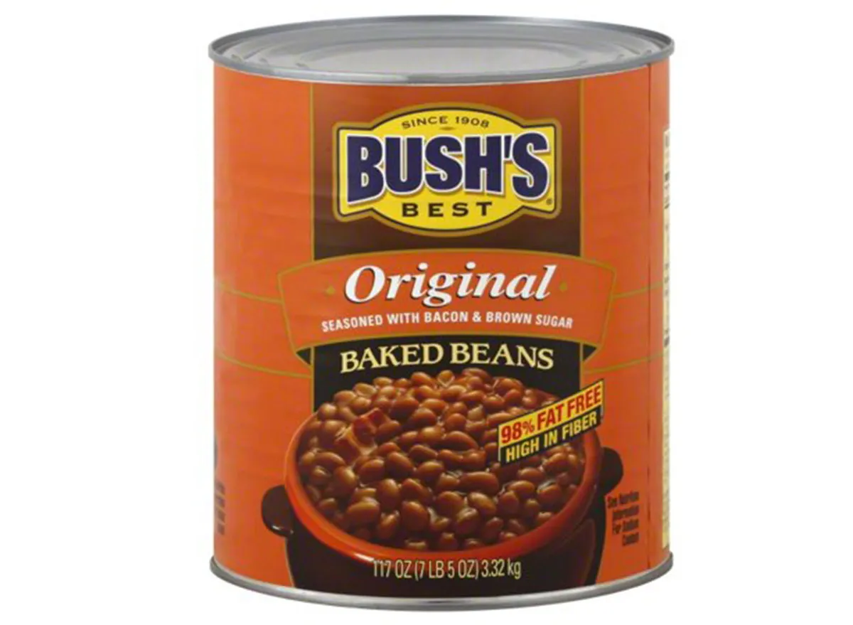 bushs original baked beans can