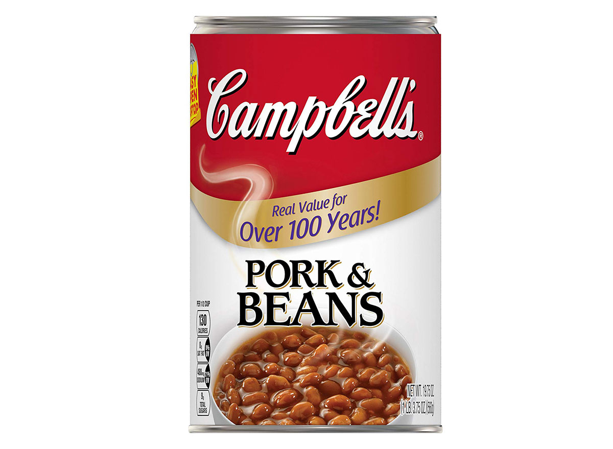 campbells pork beans baked beans can