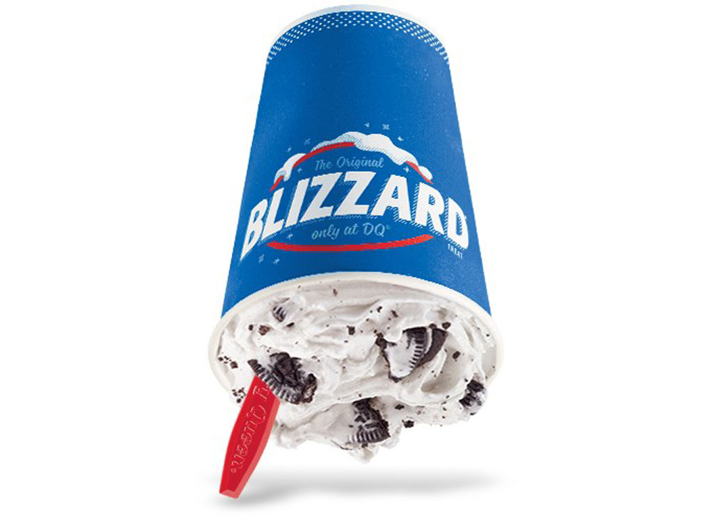 Dairy queen oreo cookie blizzard