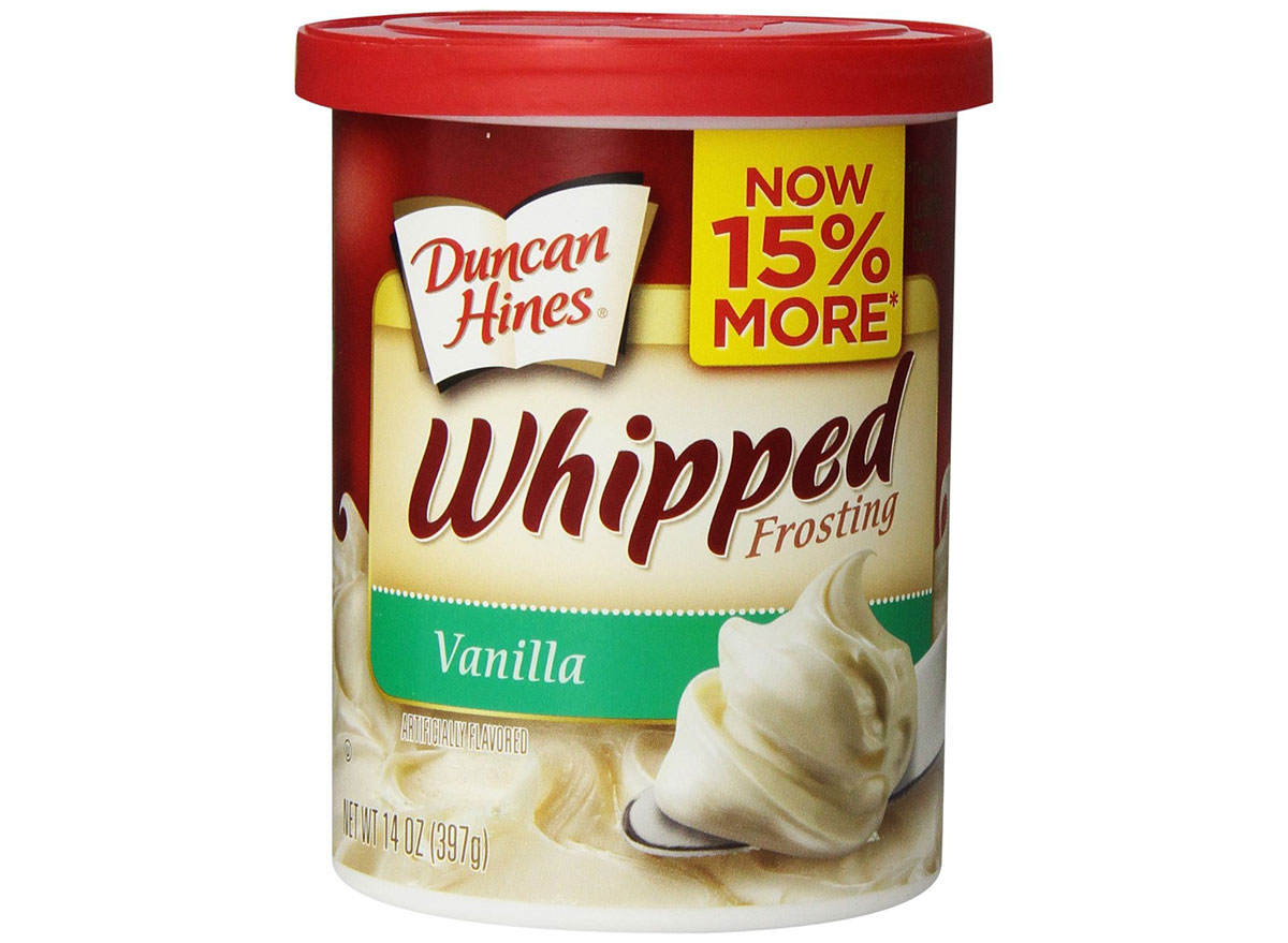 duncan hines vanilla whipped frosting tub