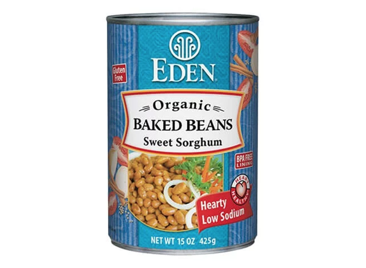 eden organic sweet sorghum baked beans can