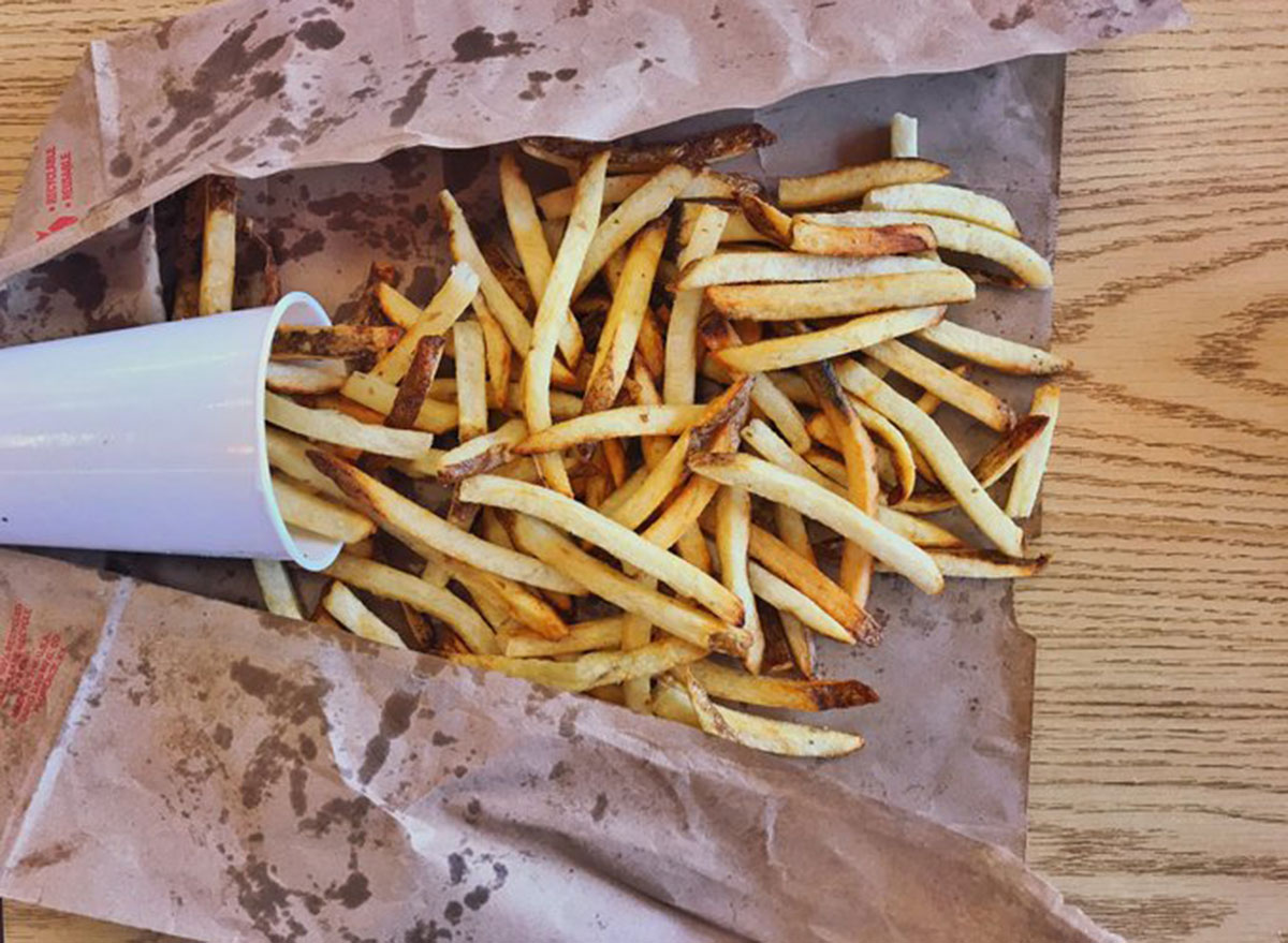 five guys large fries