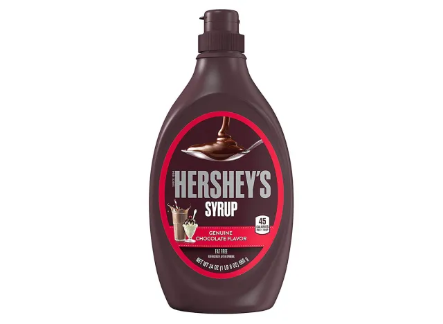 bottle of hersheys chocolate syrup