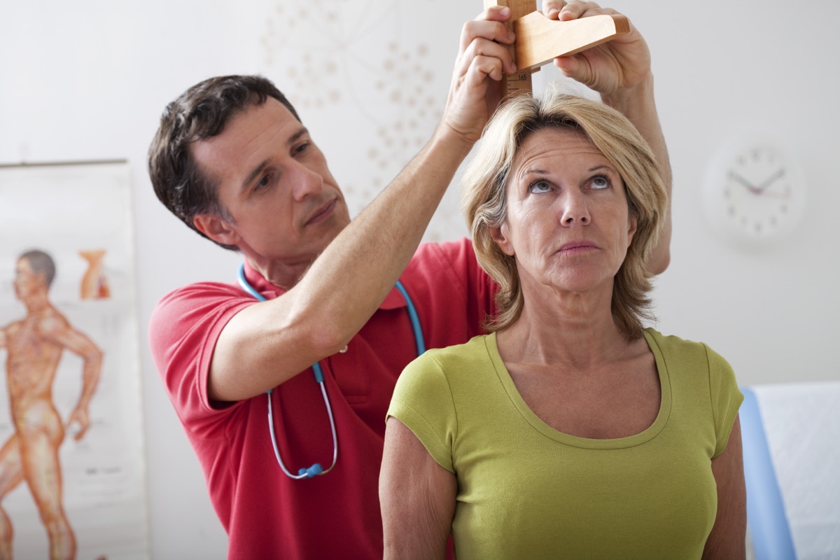 Measuring Height, Elderly Person