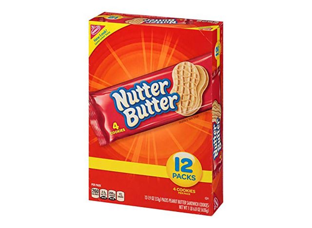 box of nutter butter cookie snack packs