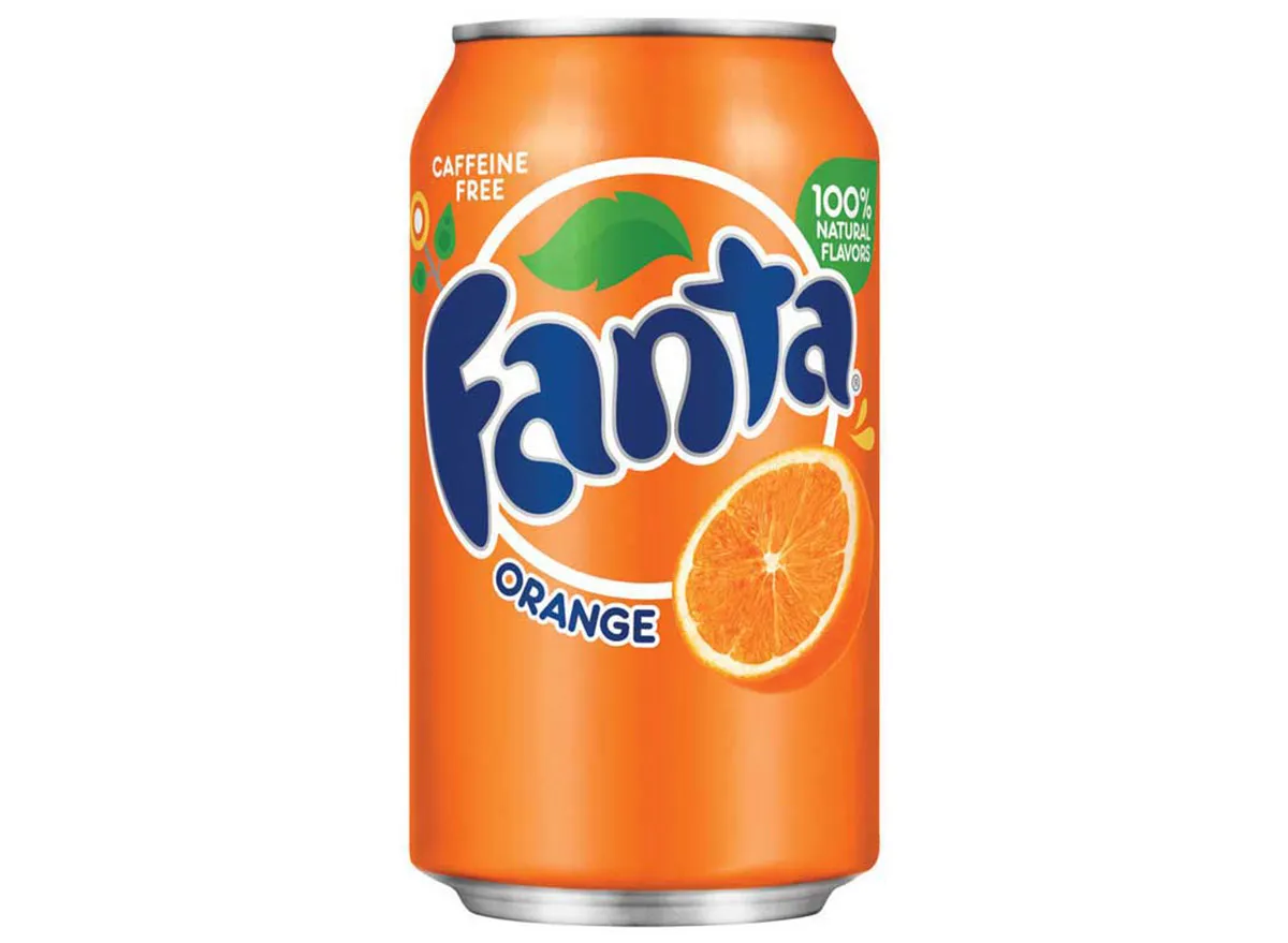 orange fanta soda can