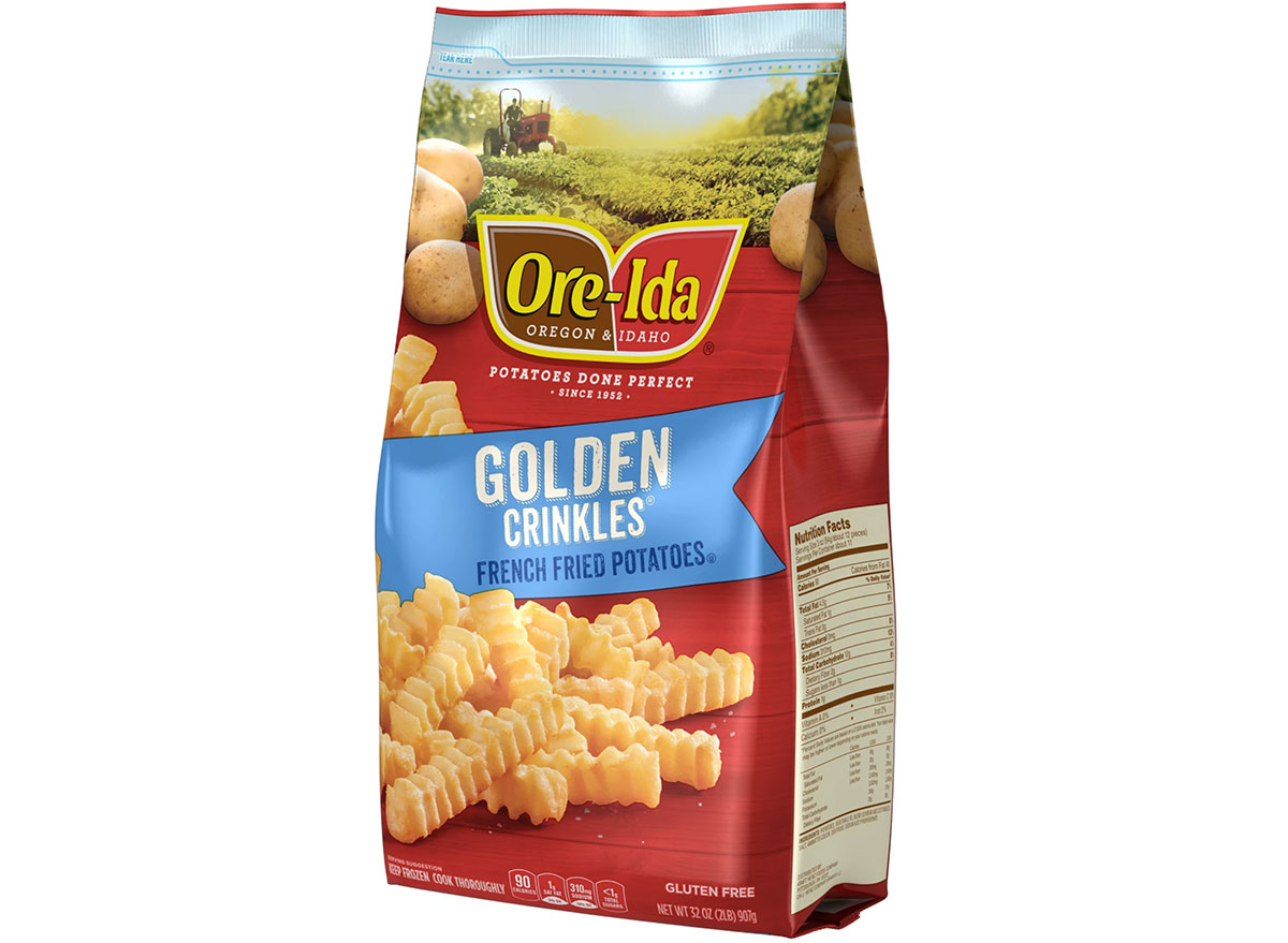 bag of ore ida golden crinkles frozen potatoes