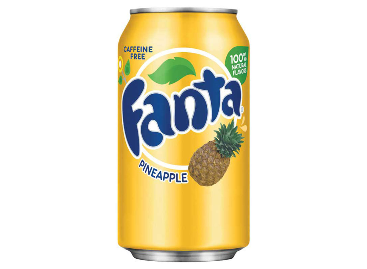 pineapple fanta soda can