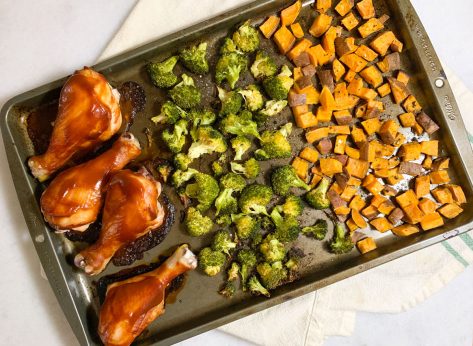 The Easiest BBQ Chicken Sheet Pan Dinner