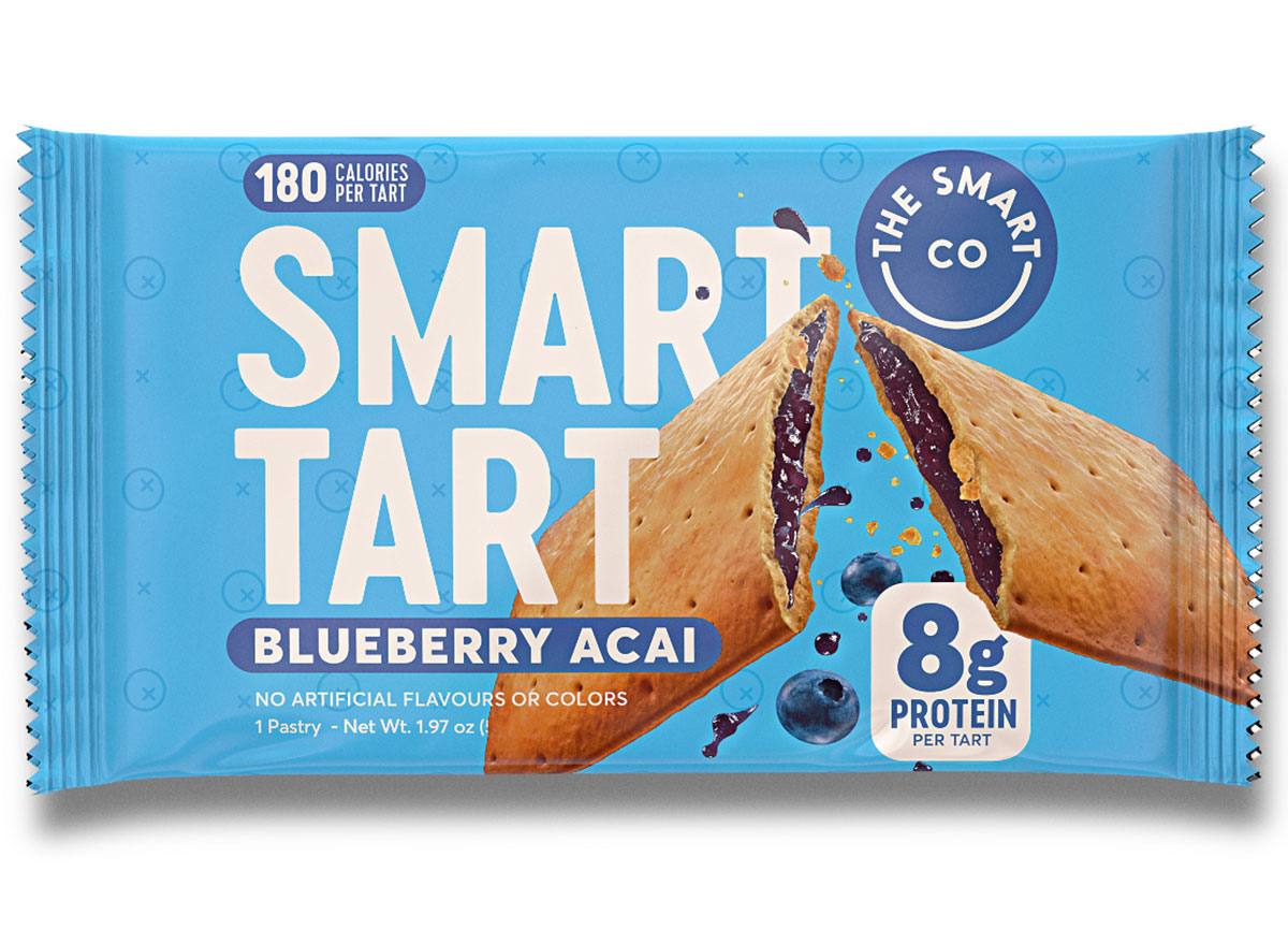 smart tart blueberry acai bar closeup