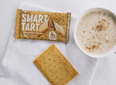 smart tart cinnamon twist bar on napkin