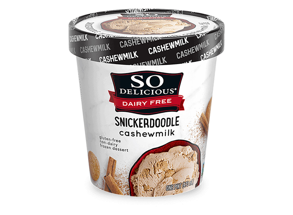so delicious snickerdoodle cashewmilk vegan ice cream